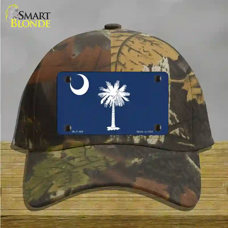 South Carolina State Flag Novelty License Plate Hat Cotton / Camoflauge