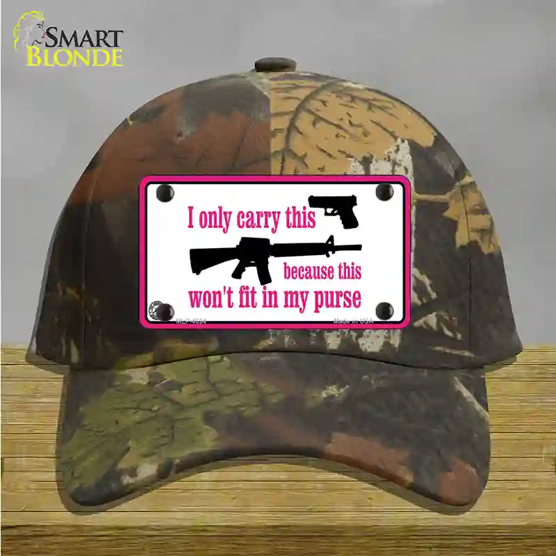 I Carry This Gun Novelty License Plate Hat Cotton / Camoflauge