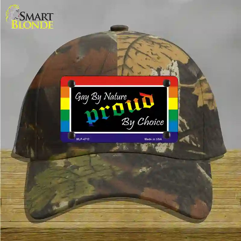 Gay By Nature Novelty License Plate Hat Cotton / Camoflauge