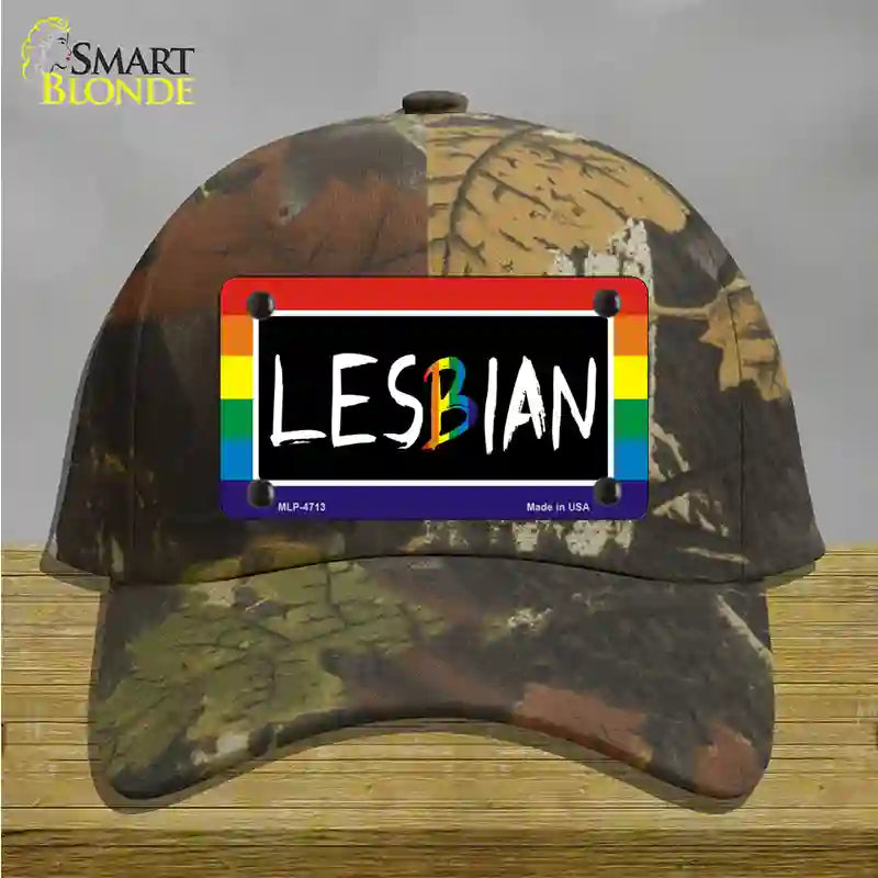 Lesbian Novelty License Plate Hat Cotton / Camoflauge