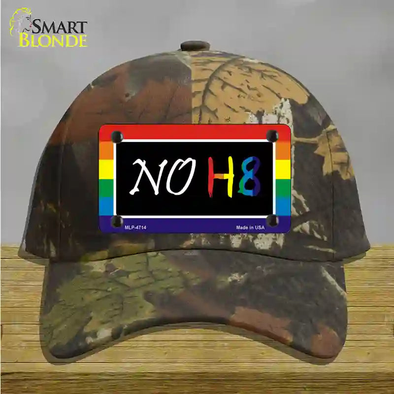 NO H8 Novelty License Plate Hat Cotton / Camoflauge