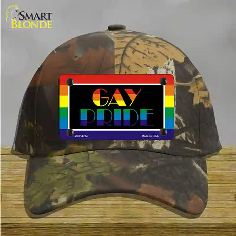 Gay Pride Novelty License Plate Hat Cotton / Camoflauge