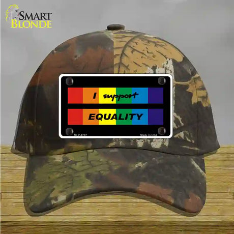 I Support Equality Novelty License Plate Hat Cotton / Camoflauge