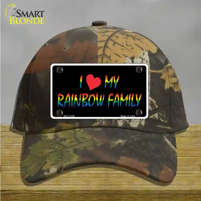 I Love My Rainbow Family Novelty License Plate Hat Cotton / Camoflauge