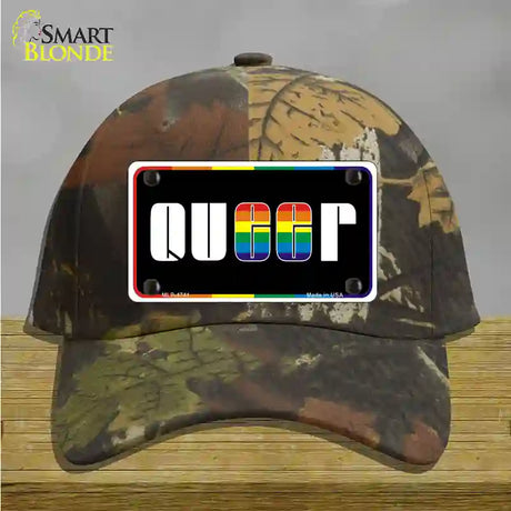 Queer Novelty License Plate Hat Cotton / Camoflauge