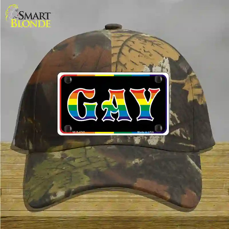 Gay Novelty License Plate Hat Cotton / Camoflauge