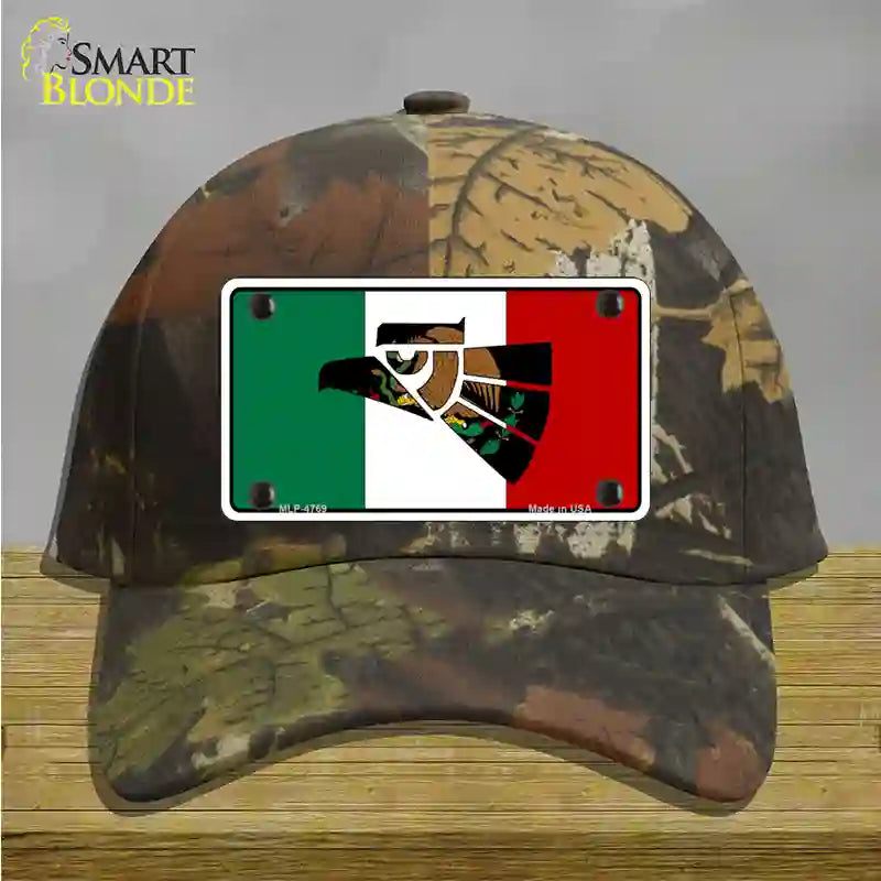 Made In Mexico Flag Novelty License Plate Hat Cotton / Camoflauge