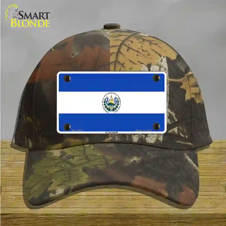 El Salvador Flag Novelty License Plate Hat Cotton / Camoflauge