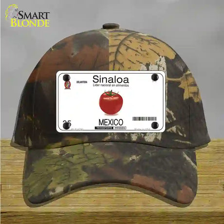 Sinaloa Mexico Novelty License Plate Hat Cotton / Camoflauge