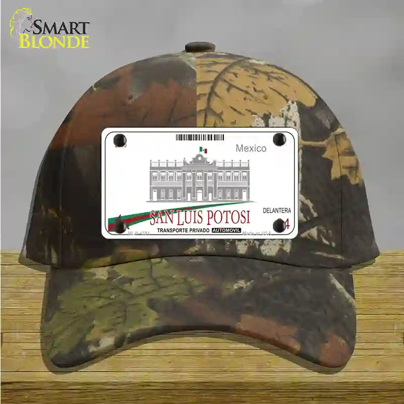 San Luis Potosi Mexico Novelty License Plate Hat Cotton / Camoflauge