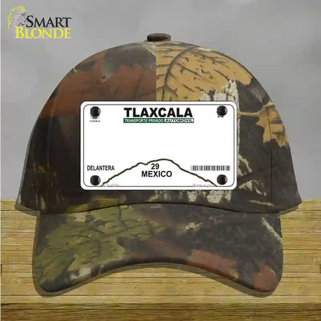 Tlaxcala Mexico Novelty License Plate Hat Cotton / Camoflauge