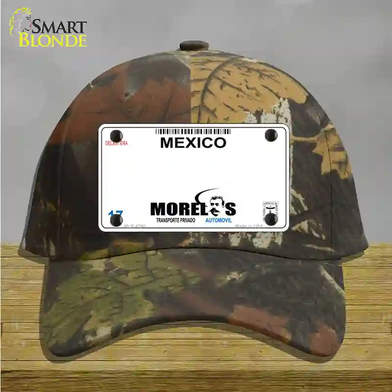 Morelos Mexico Novelty License Plate Hat Cotton / Camoflauge