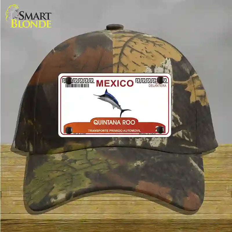 Quintana Roo Mexico Novelty License Plate Hat Cotton / Camoflauge