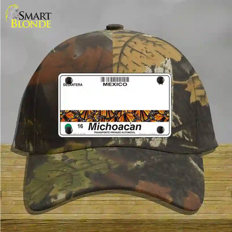 Michoacan Mexico Blank Novelty License Plate Hat Cotton / Camoflauge