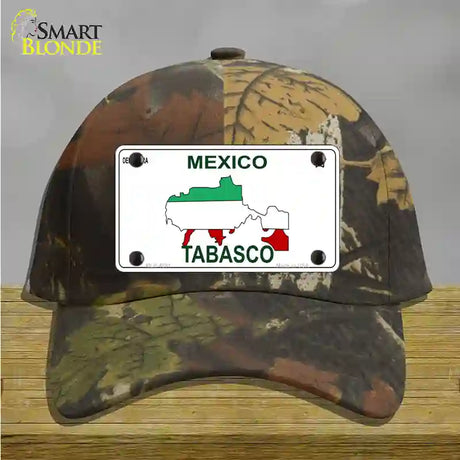 Tabasco Mexico Novelty License Plate Hat Cotton / Camoflauge