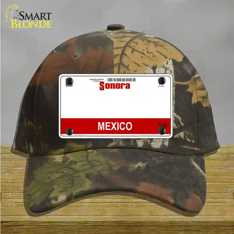 Sonora Mexico Novelty License Plate Hat Cotton / Camoflauge