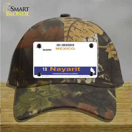 Nayarit Mexico Novelty License Plate Hat Cotton / Camoflauge