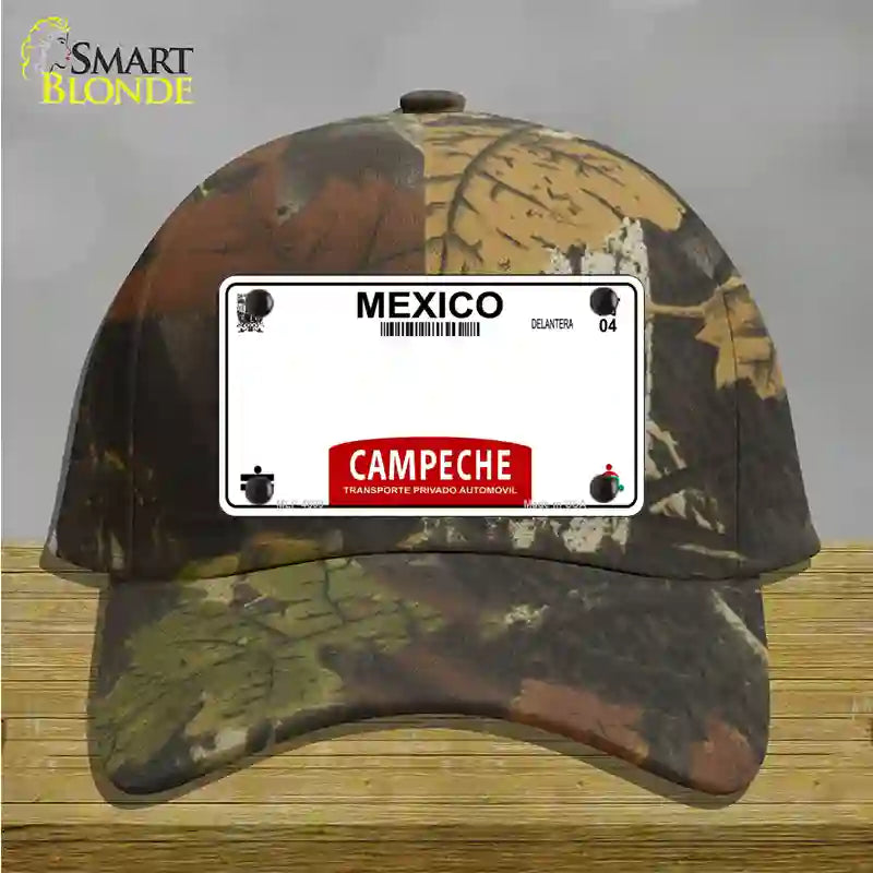 Campeche Mexico Blank Novelty License Plate Hat Cotton / Camoflauge