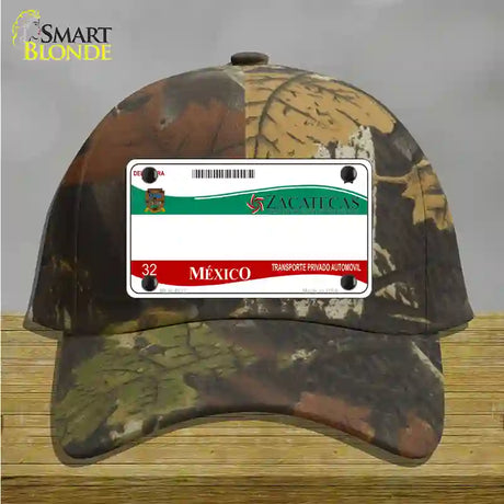 Zachatecas Mexico Novelty License Plate Hat Cotton / Camoflauge