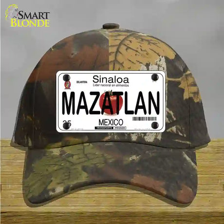 Mazatlan Mexico Novelty License Plate Hat Cotton / Camoflauge