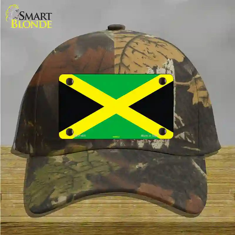 Jamaica Flag Novelty License Plate Hat Cotton / Camoflauge