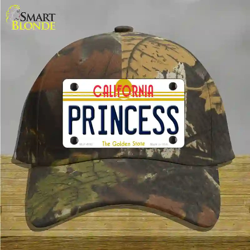 Princess California Novelty License Plate Hat Cotton / Camoflauge