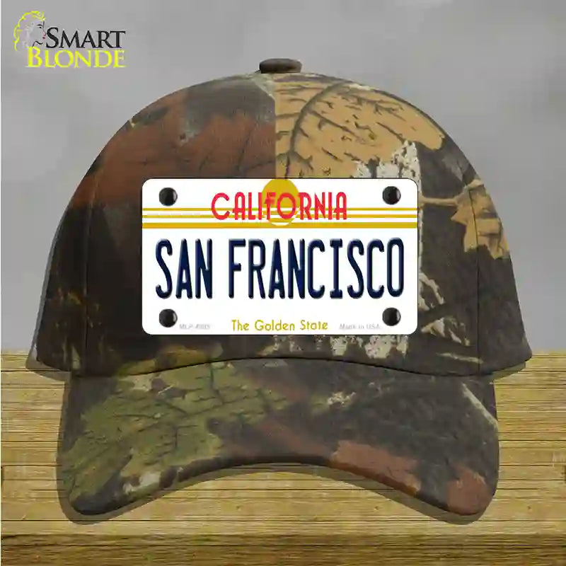 San Francisco California Novelty License Plate Hat Cotton / Camoflauge