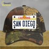 San Diego California Novelty License Plate Hat Cotton / Camoflauge