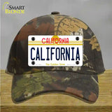 California Novelty License Plate Hat Cotton / Camoflauge