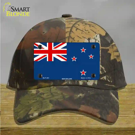 New Zealand Flag Novelty License Plate Hat Cotton / Camoflauge