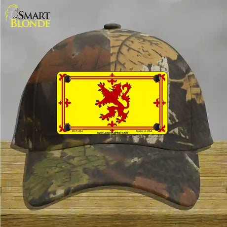 Scotland Lion Flag Novelty License Plate Hat Cotton / Camoflauge