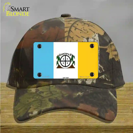 Hopi Tribe Flag Novelty License Plate Hat Cotton / Camoflauge