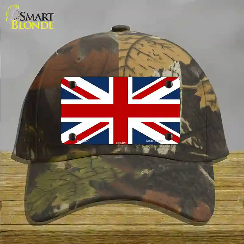 Britain Flag Novelty License Plate Hat Cotton / Camoflauge