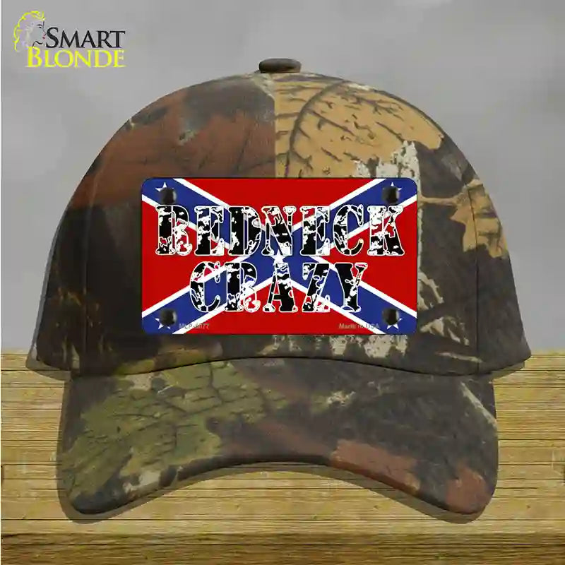 Redneck Crazy Novelty License Plate Hat Cotton / Camoflauge