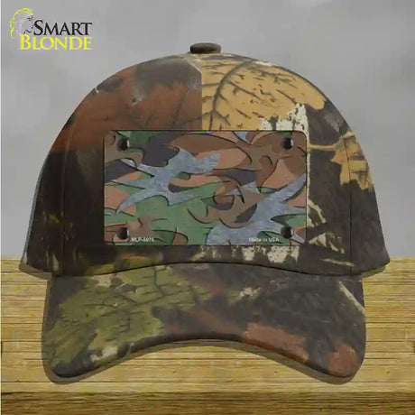 Textured Camouflage Novelty License Plate Hat Cotton / Camoflauge