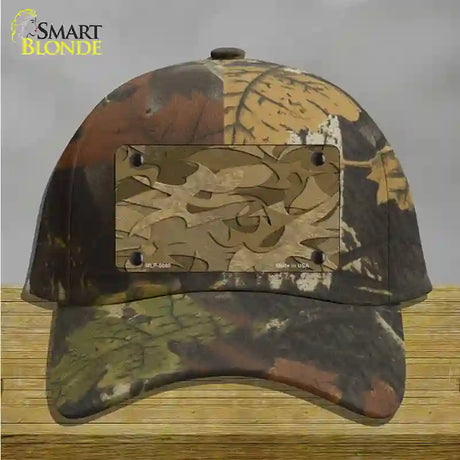 Brown Camouflage Novelty License Plate Hat Cotton / Camoflauge