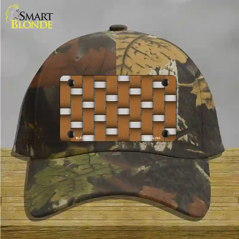 Weave Brown & Gray Novelty License Plate Hat Cotton / Camoflauge