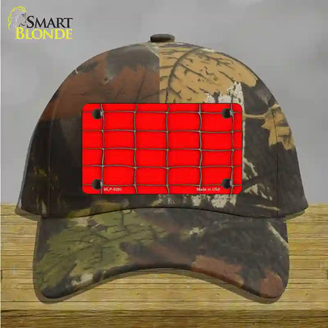 Web Red Novelty License Plate Hat Cotton / Camoflauge