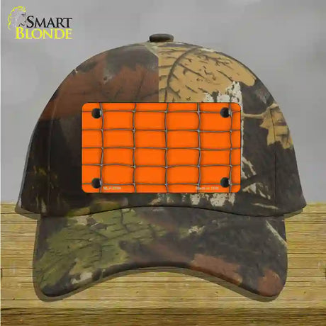 Web Orange Novelty License Plate Hat Cotton / Camoflauge