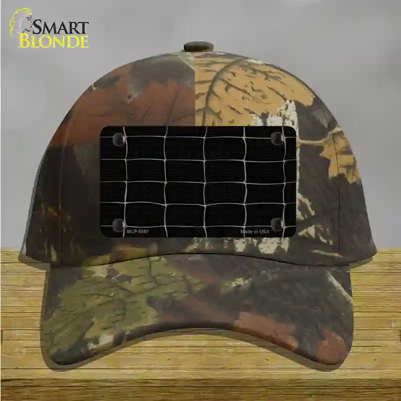 Web Black Novelty License Plate Hat Cotton / Camoflauge