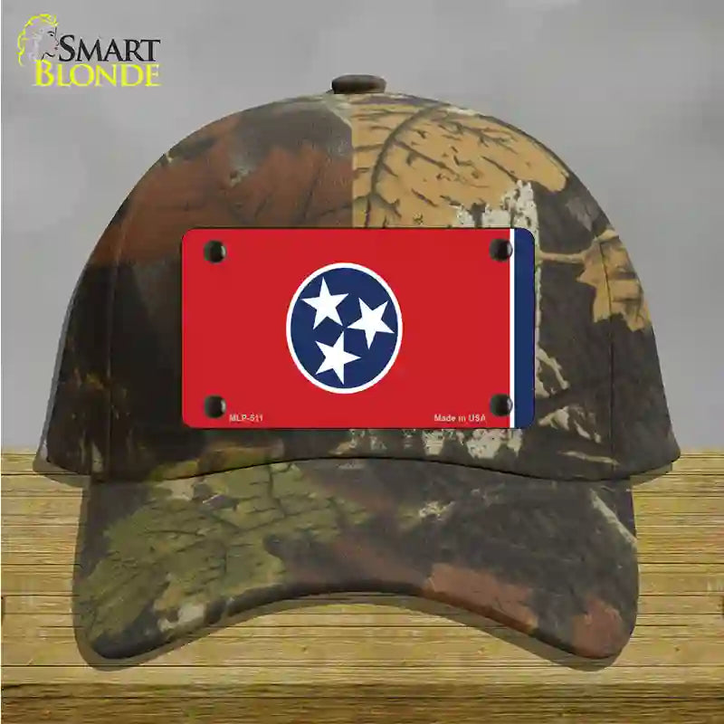 Tennessee State Flag Novelty License Plate Hat Cotton / Camoflauge