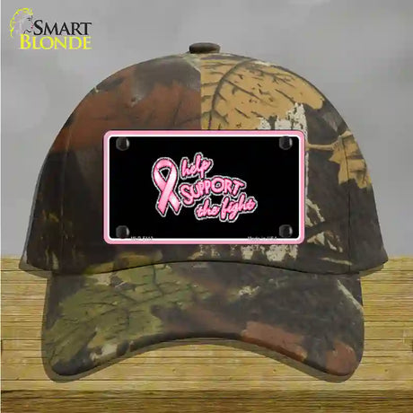 Help Support The Fight Novelty License Plate Hat Cotton / Camoflauge