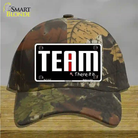 I In Team Novelty License Plate Hat Cotton / Camoflauge