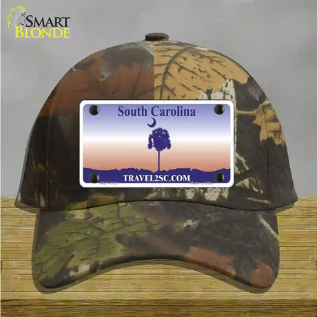 South Carolina Blank Novelty License Plate Hat Cotton / Camoflauge