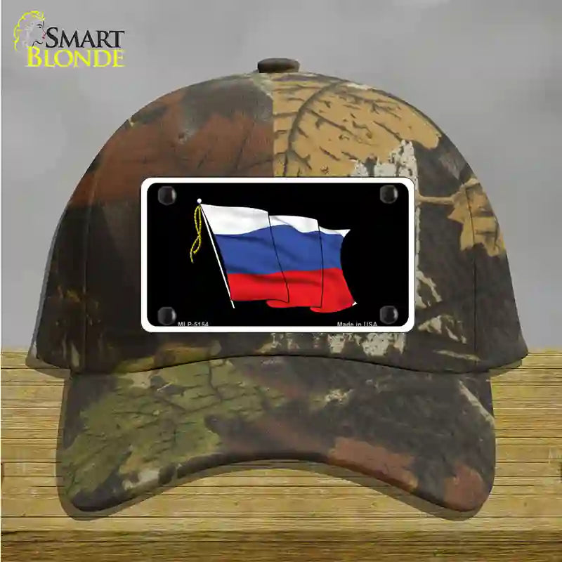 Russian Waving Flag Novelty License Plate Hat Cotton / Camoflauge