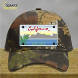 California Lake Tahoe State Blank Novelty License Plate Hat Cotton / Camoflauge