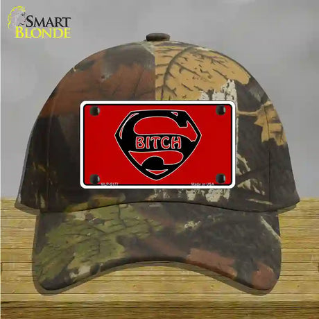 Super Bitch Novelty License Plate Hat Cotton / Camoflauge