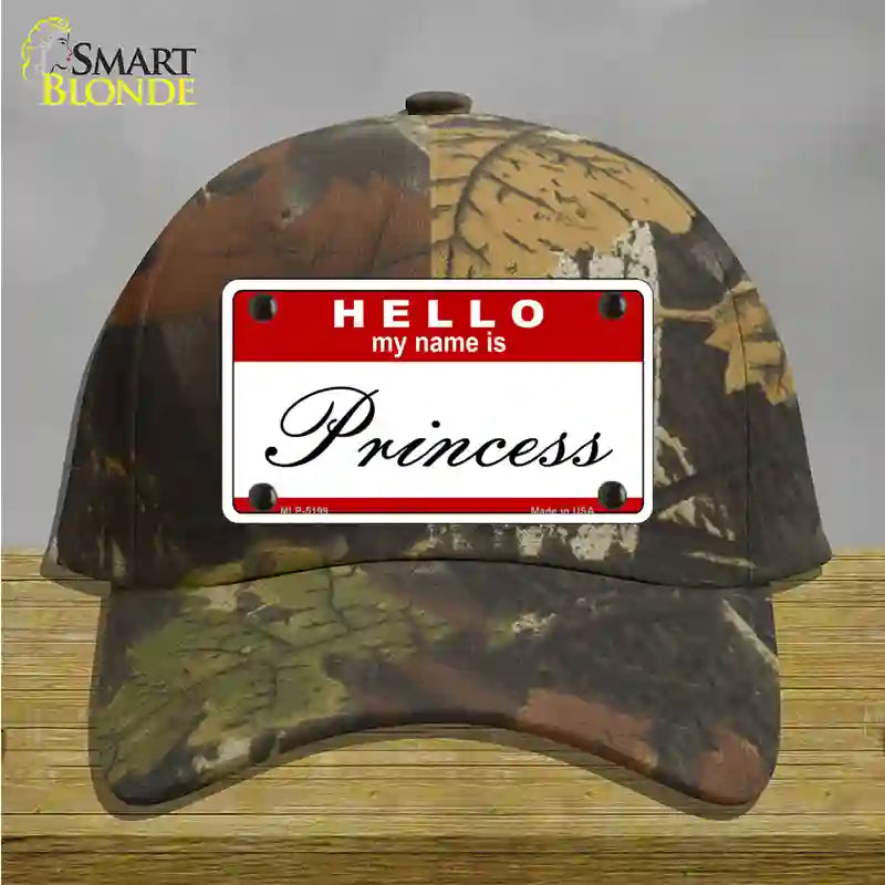 My Name Is Princess Novelty License Plate Hat Cotton / Camoflauge