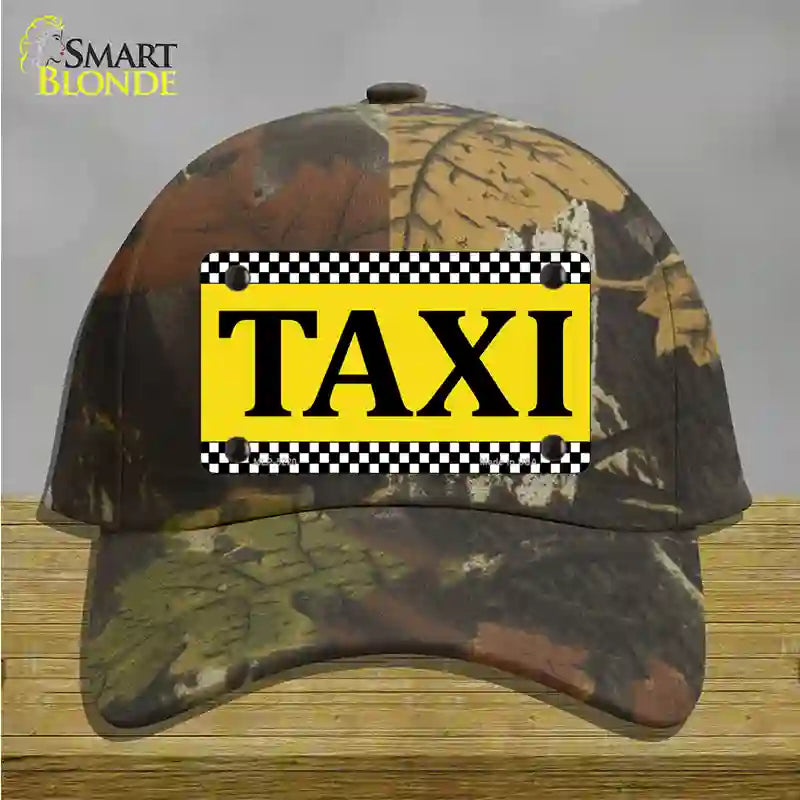 Taxi Novelty License Plate Hat Cotton / Camoflauge