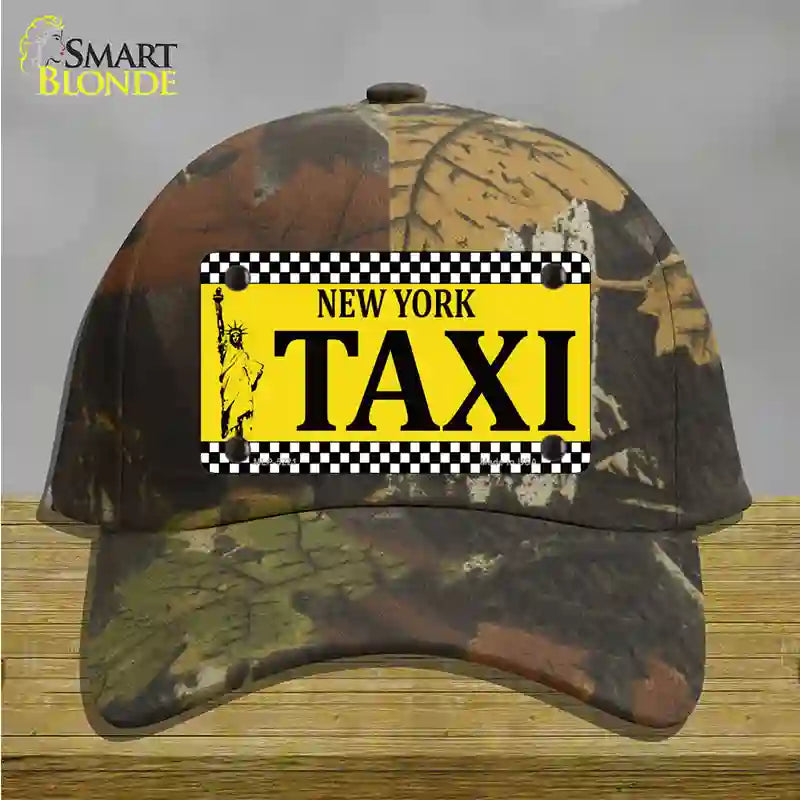 New York Taxi Novelty License Plate Hat Cotton / Camoflauge